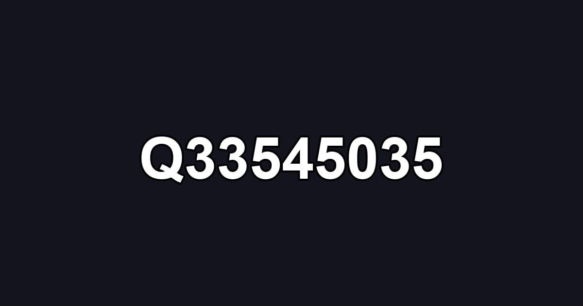 Q33545035
