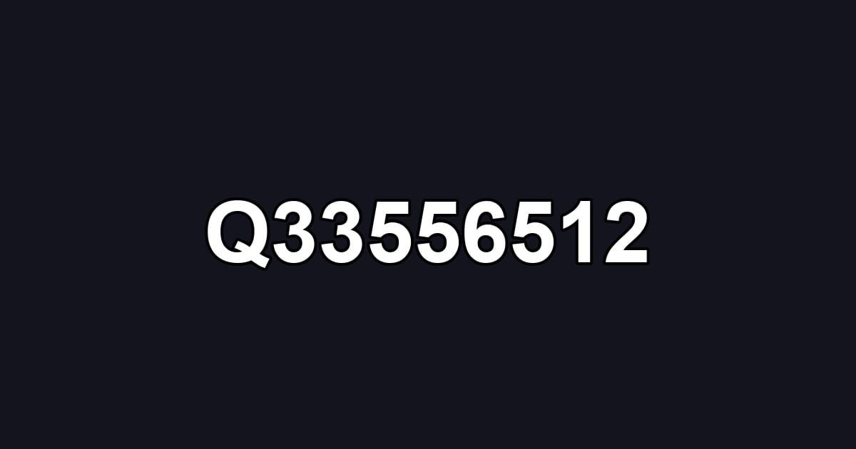 Q33556512