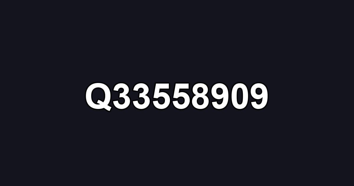 Q33558909