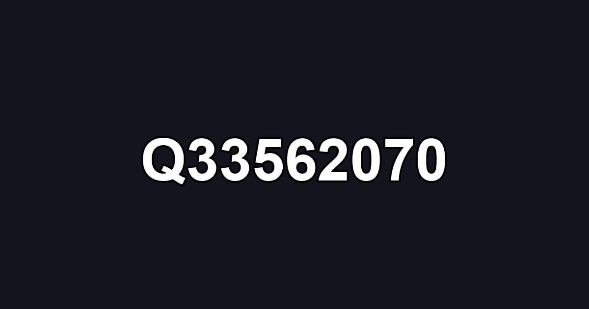Q33562070