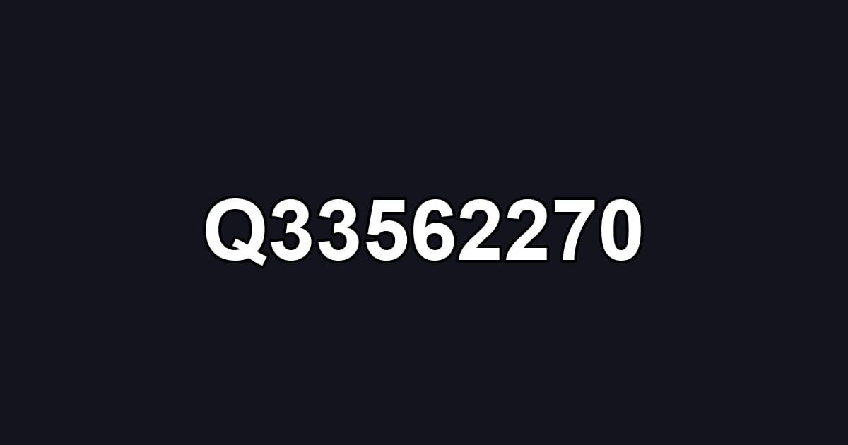 Q33562270