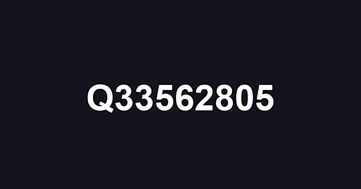 Q33562805