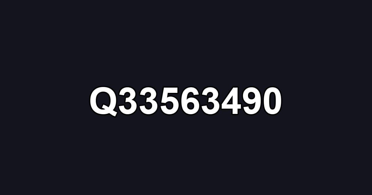Q33563490