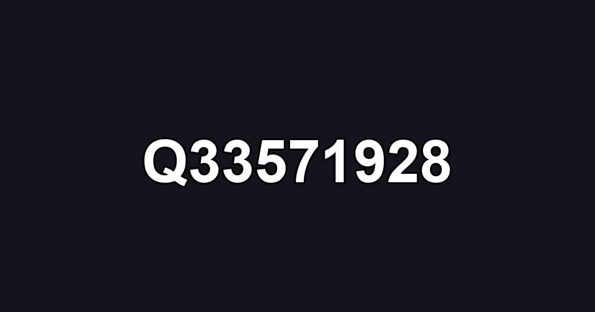 Q33571928