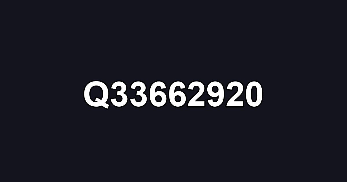 Q33662920