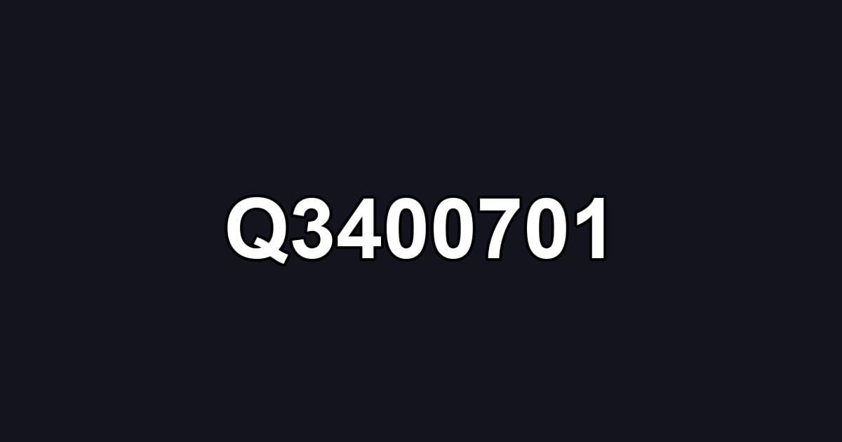 Q3400701
