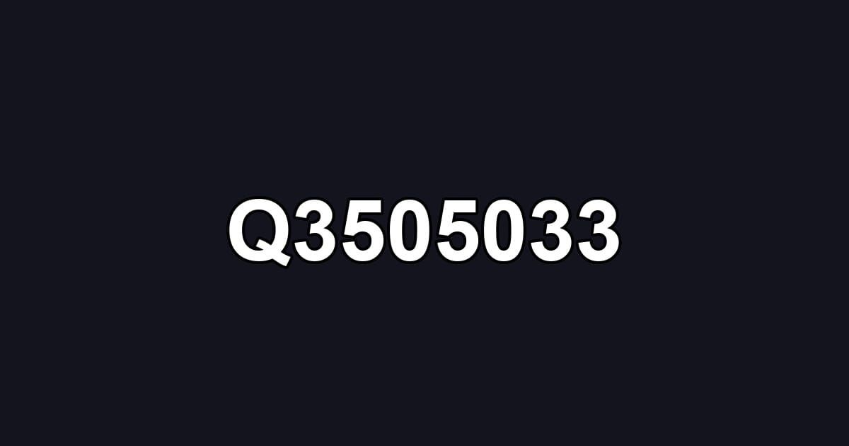 Q3505033