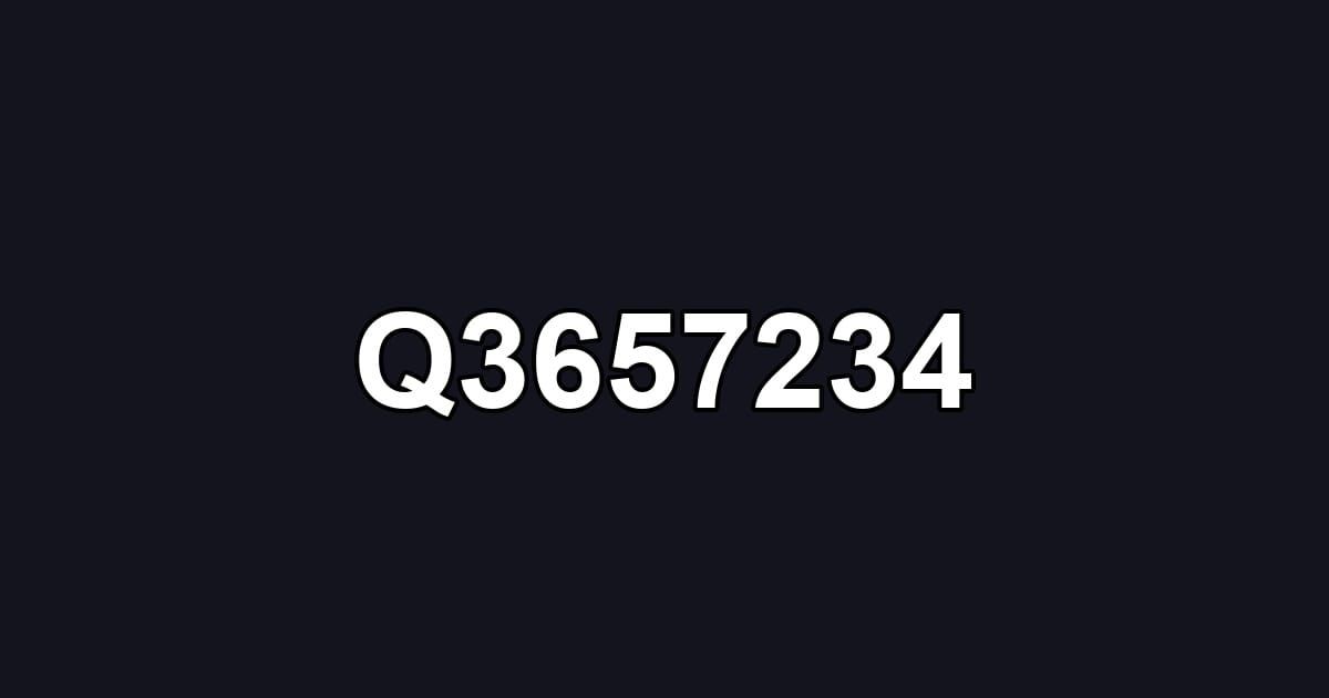 Q3657234