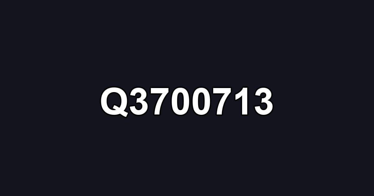 Q3700713