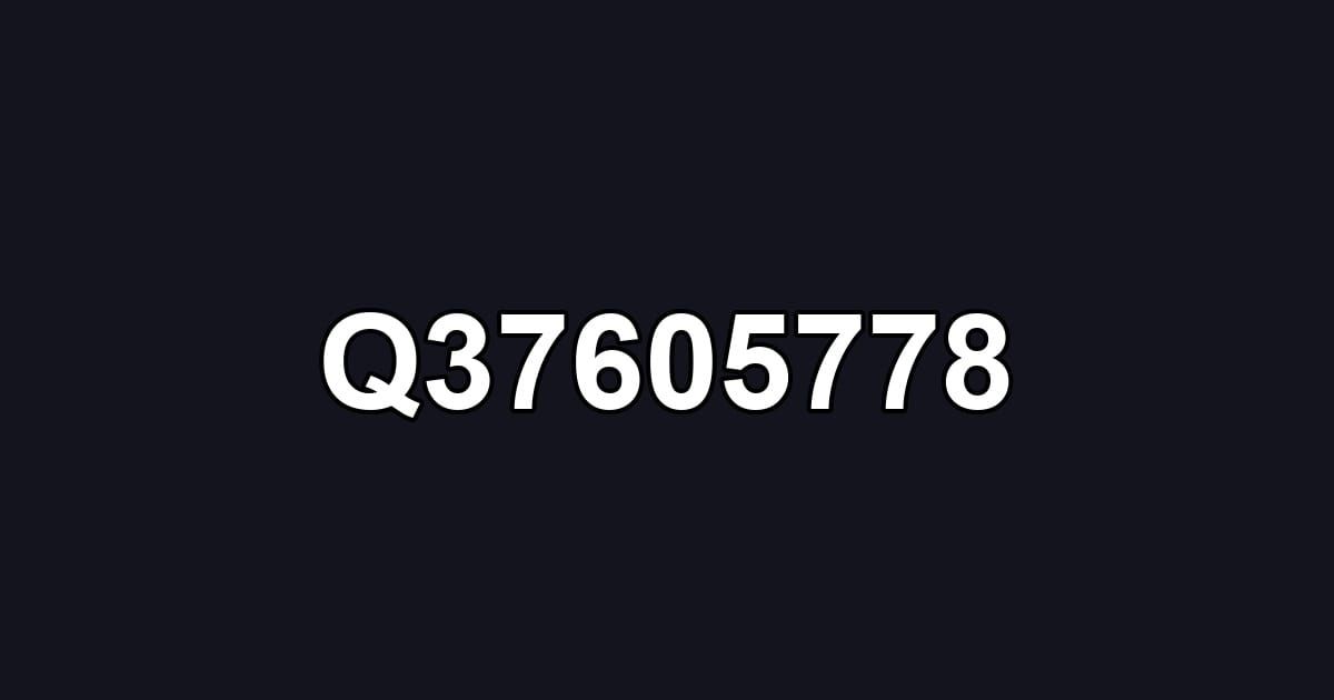 Q37605778