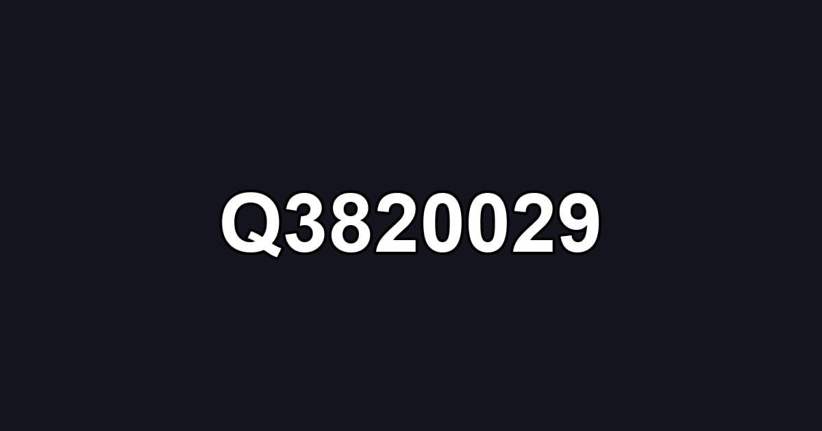 Q3820029