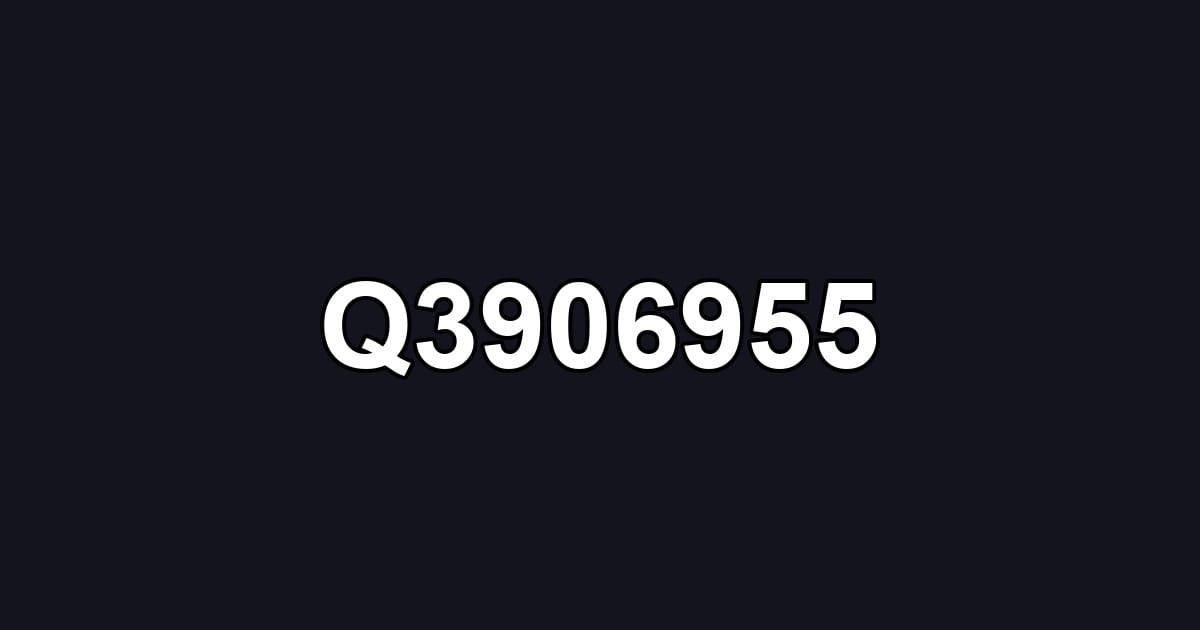 Q3906955