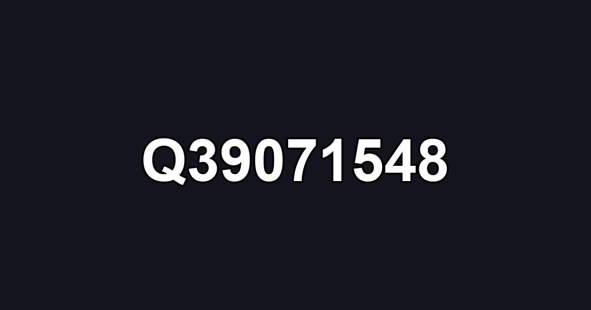 Q39071548