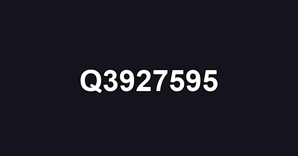 Q3927595