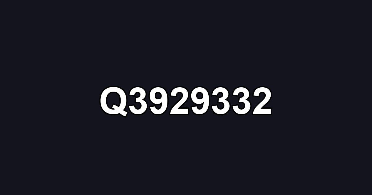 Q3929332