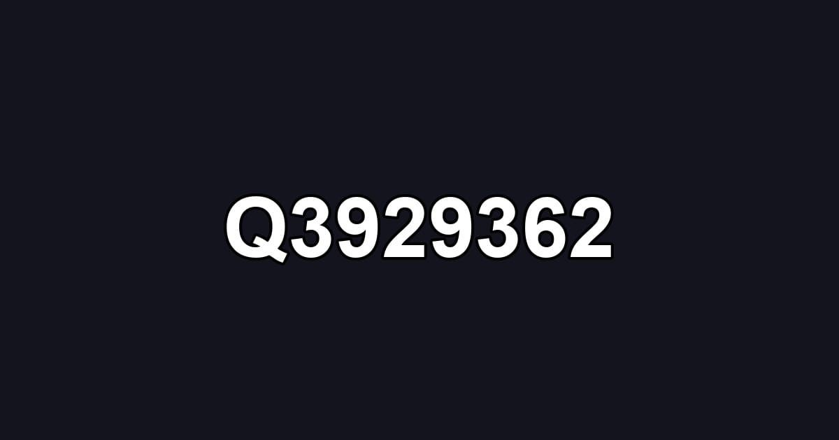 Q3929362