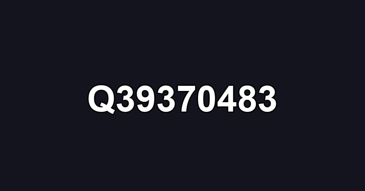 Q39370483