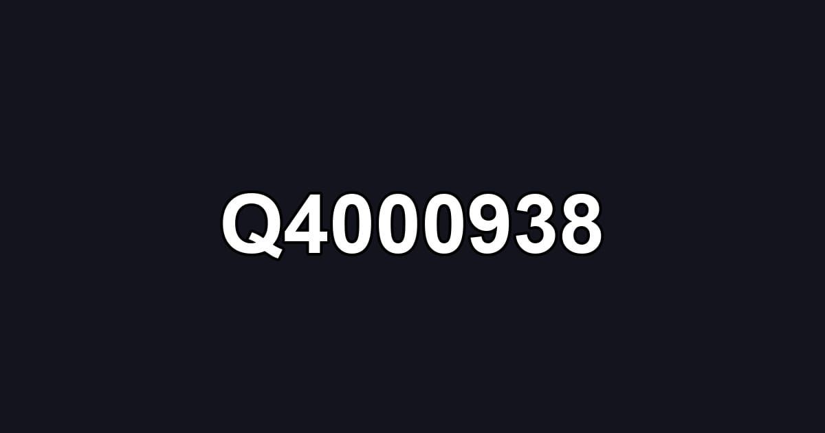 Q4000938