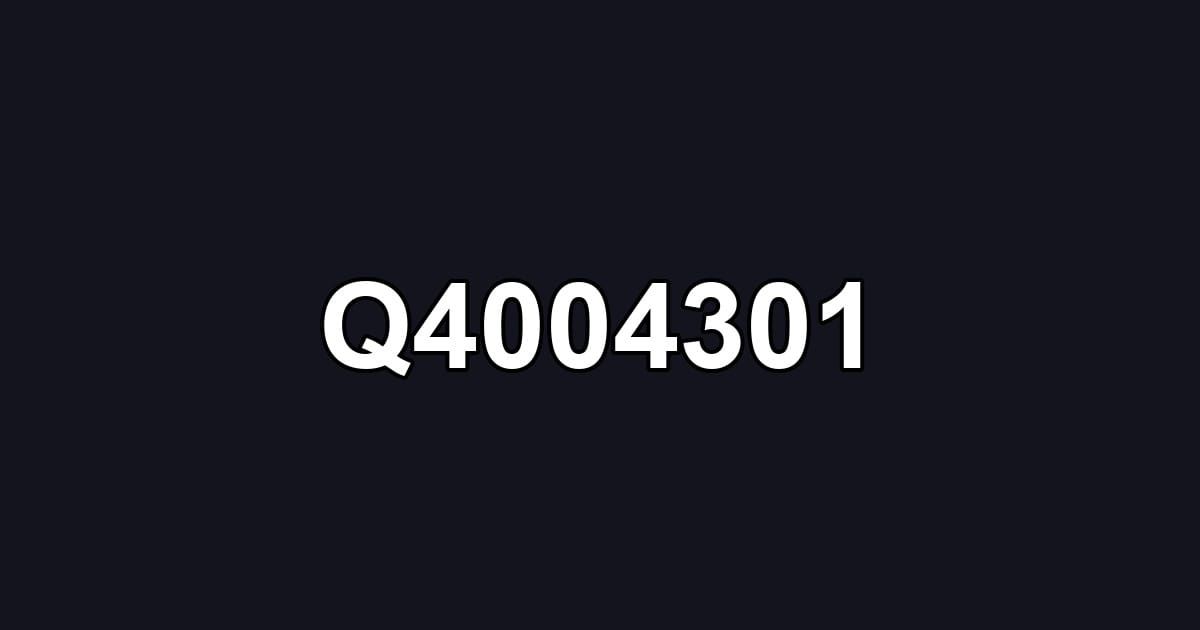 Q4004301