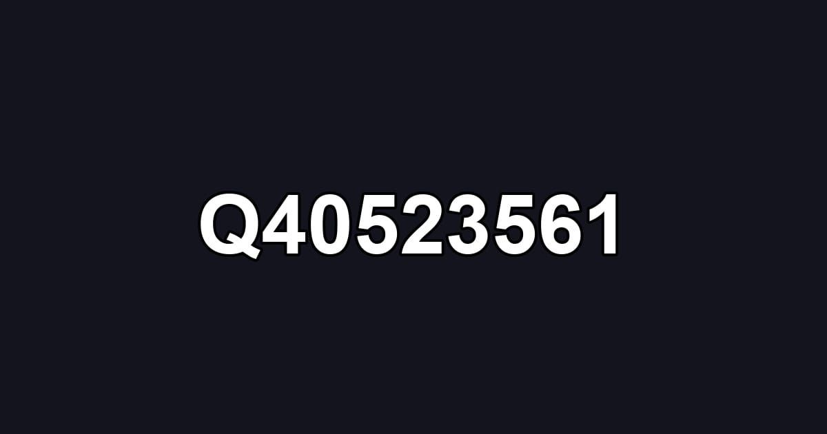 Q40523561