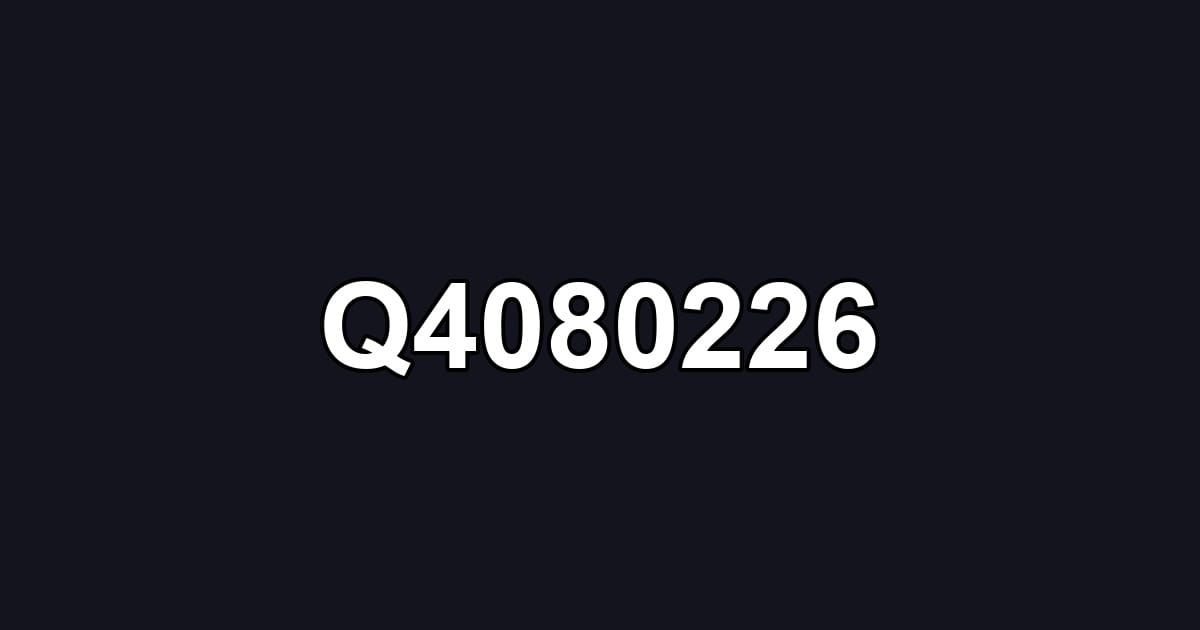 Q4080226