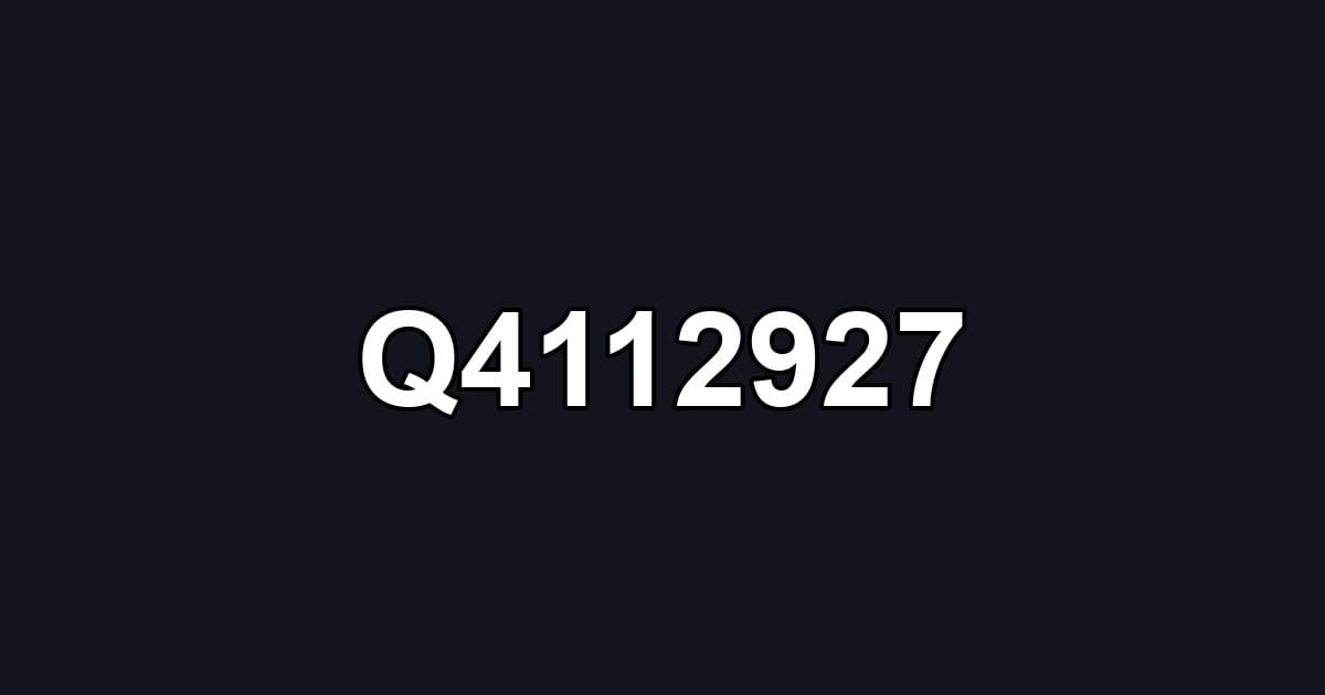 Q4112927