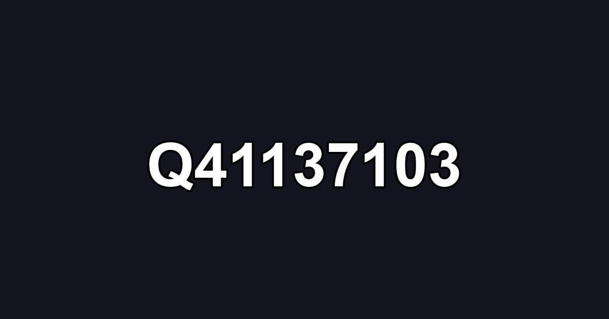Q41137103