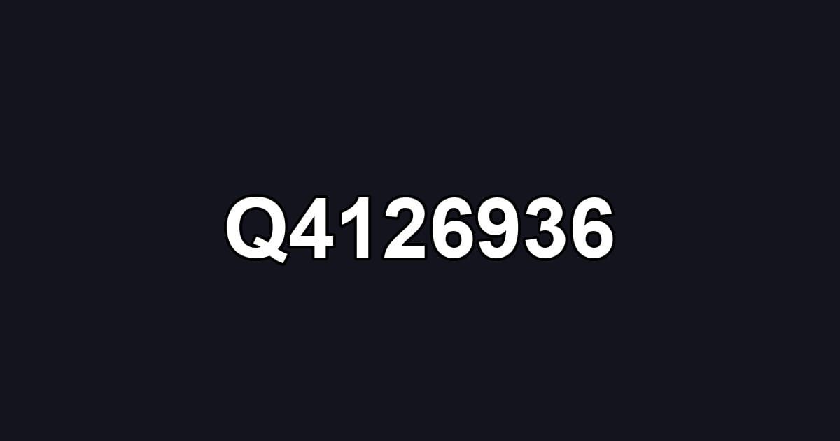 Q4126936