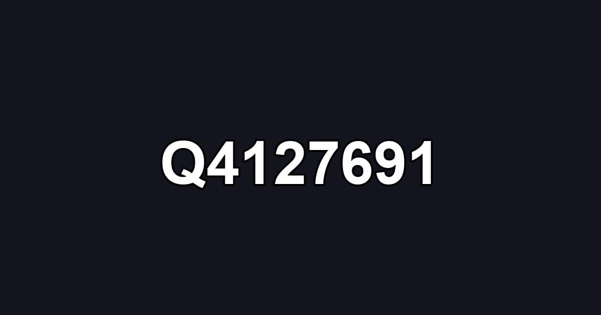 Q4127691