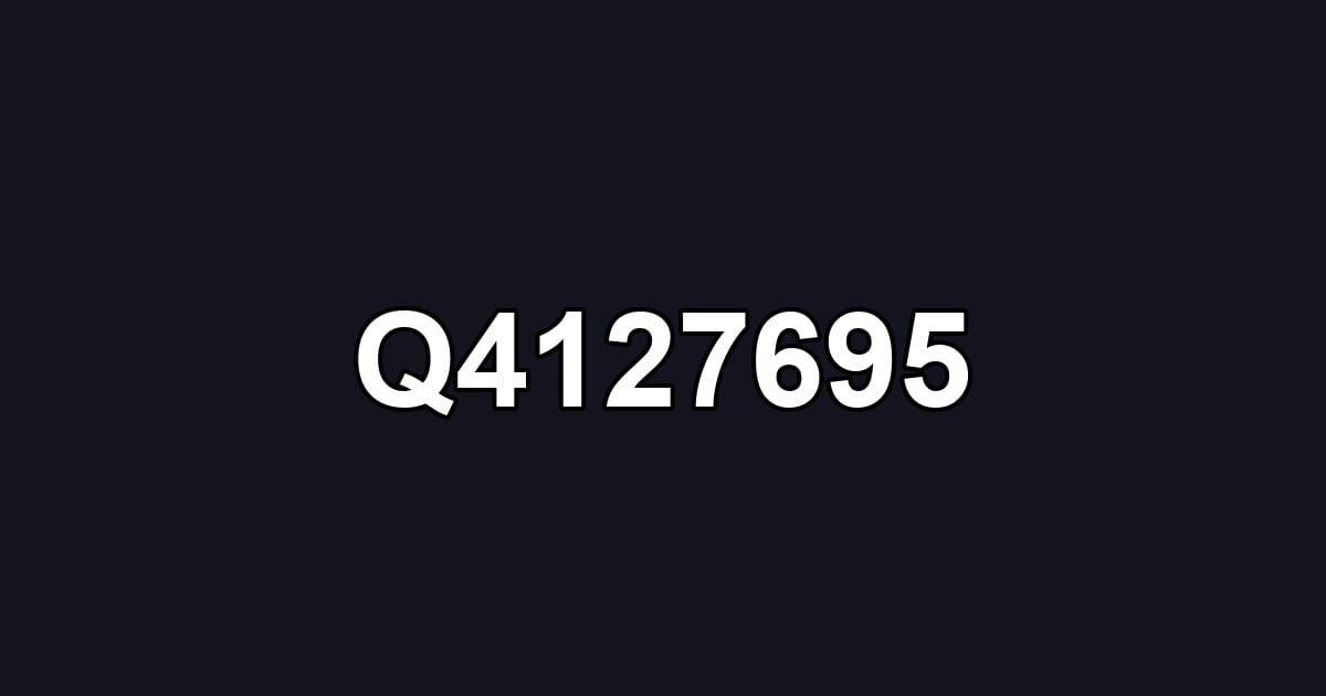 Q4127695