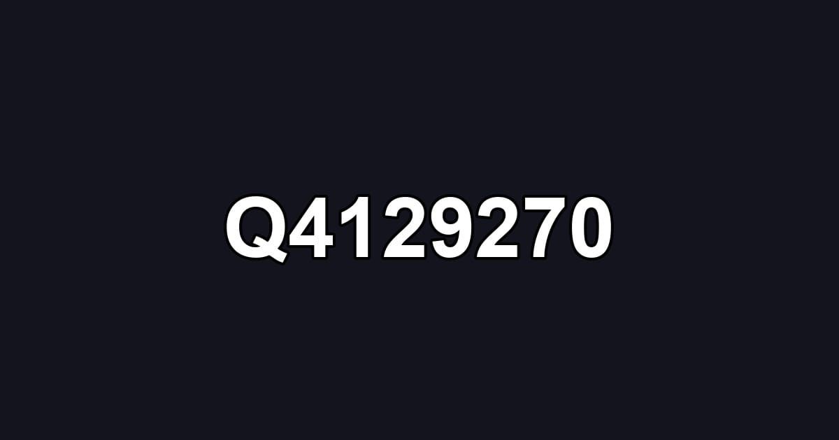 Q4129270