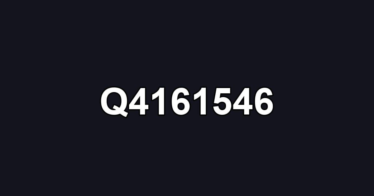 Q4161546