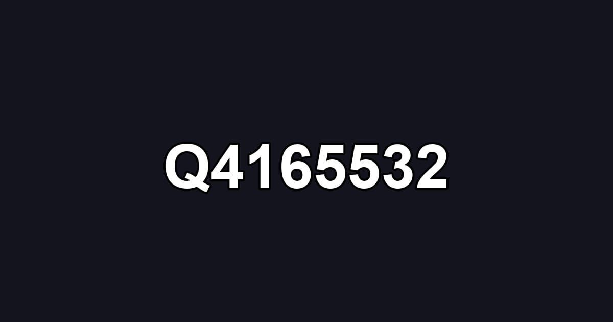 Q4165532
