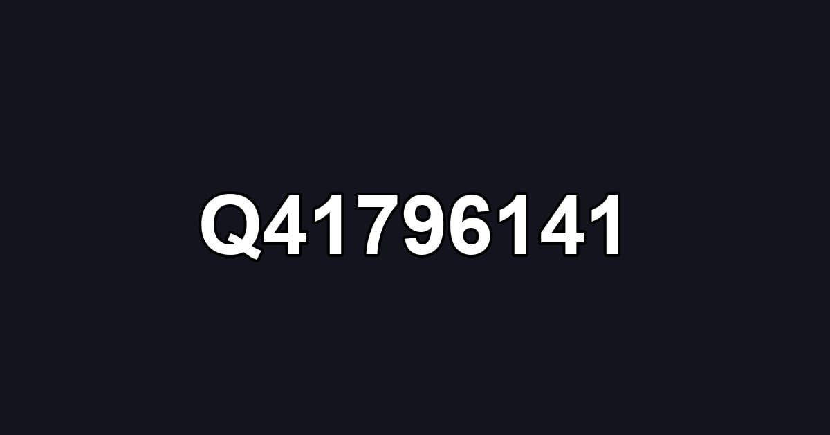 Q41796141