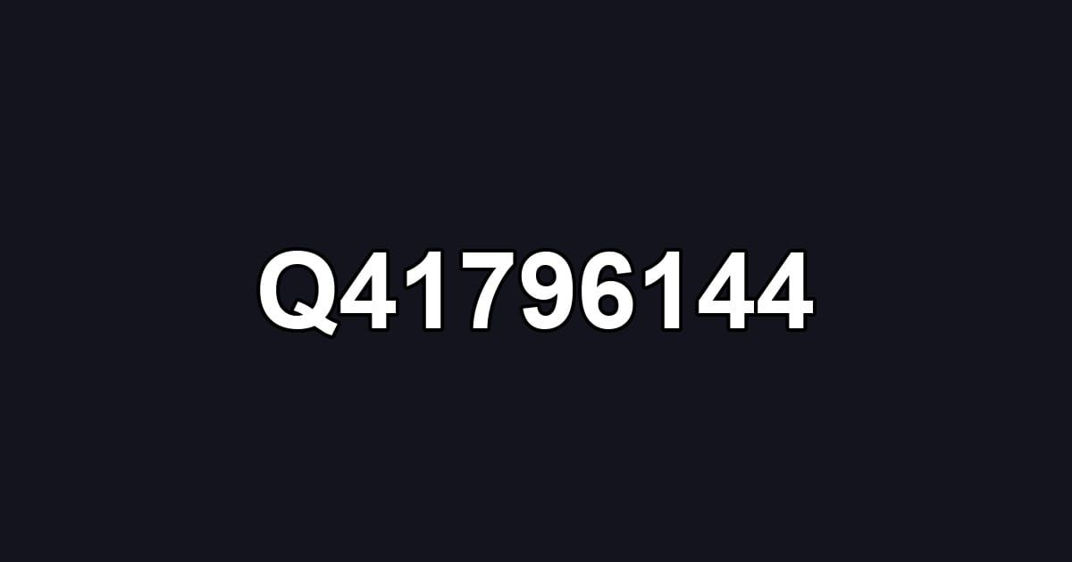 Q41796144