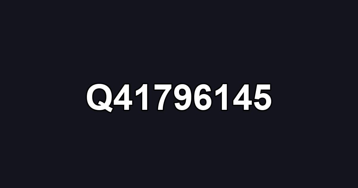 Q41796145