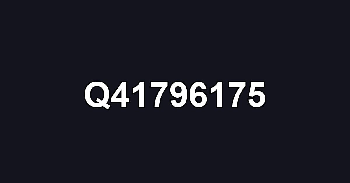 Q41796175