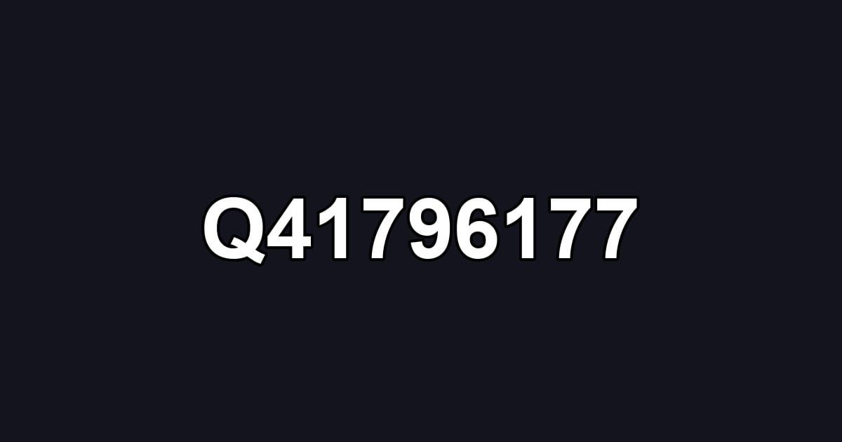 Q41796177