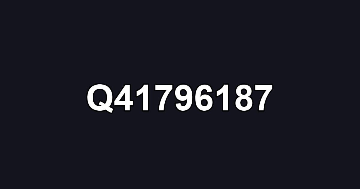 Q41796187
