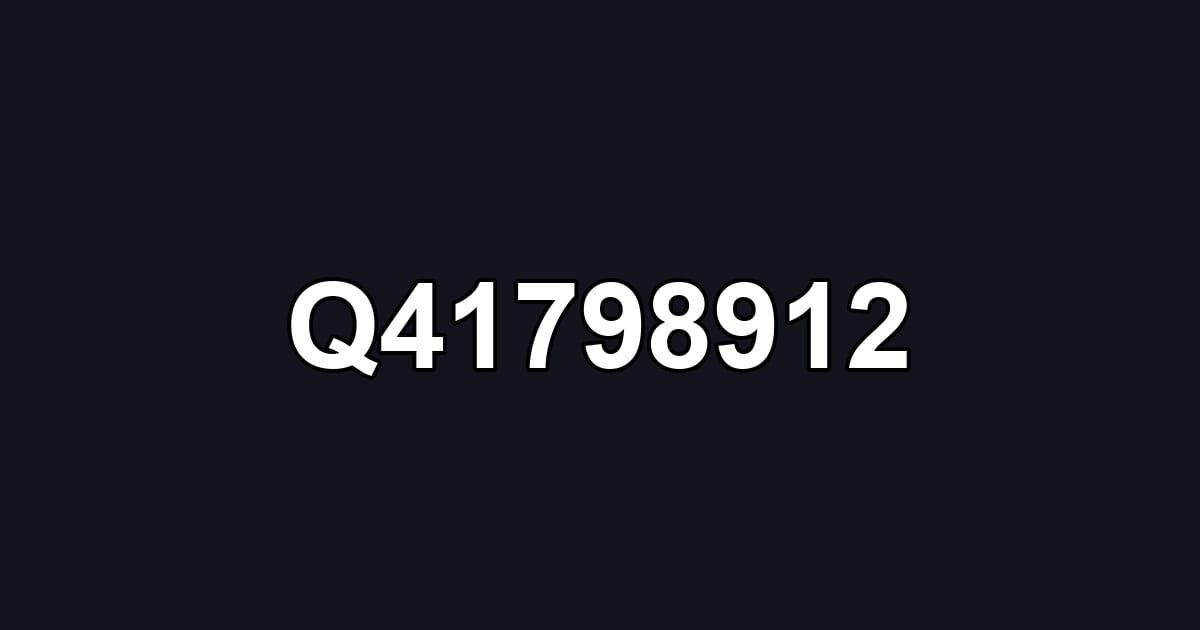 Q41798912