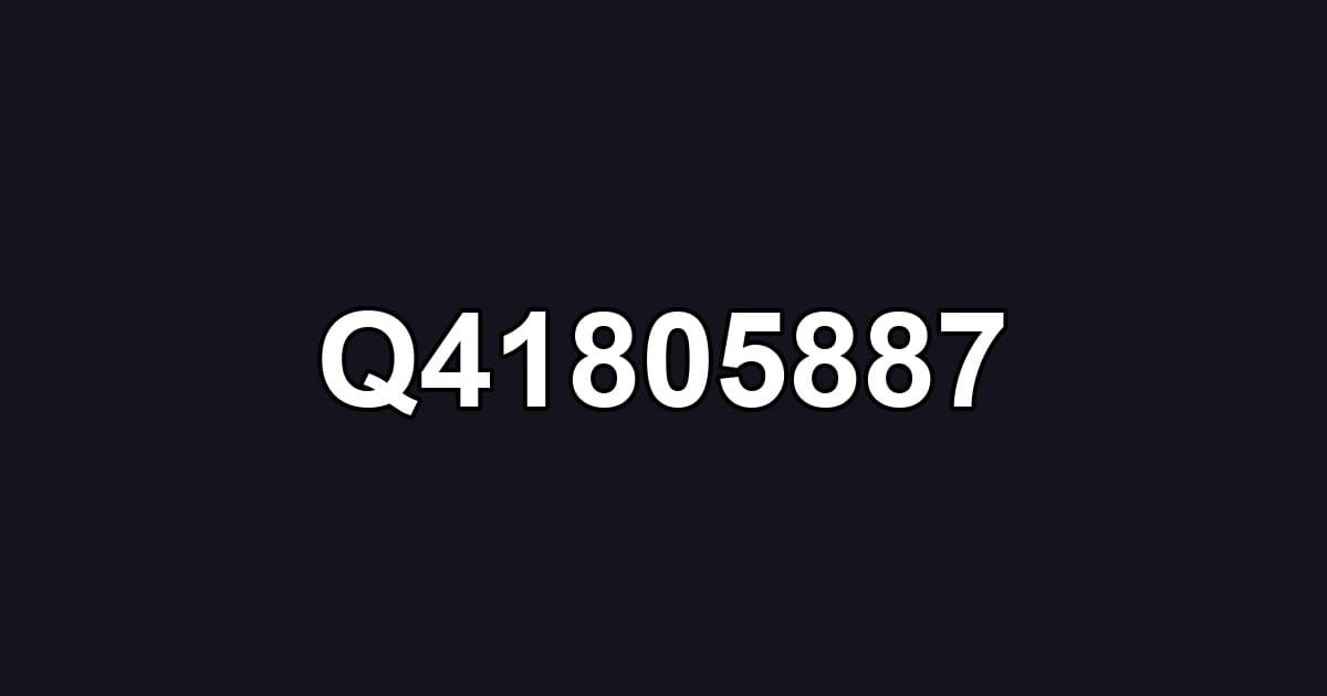 Q41805887