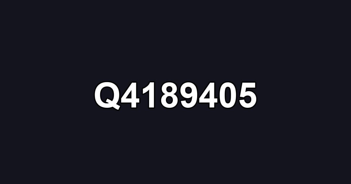 Q4189405
