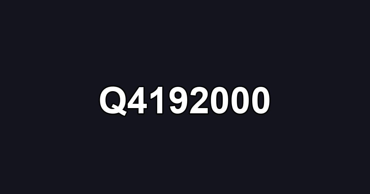 Q4192000