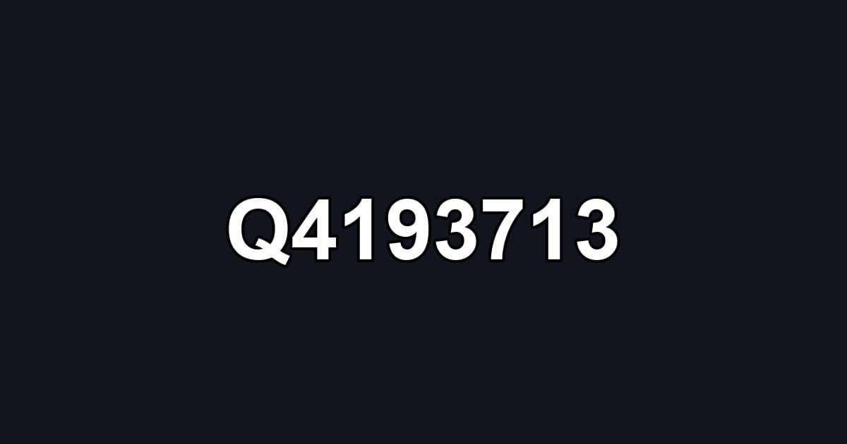 Q4193713