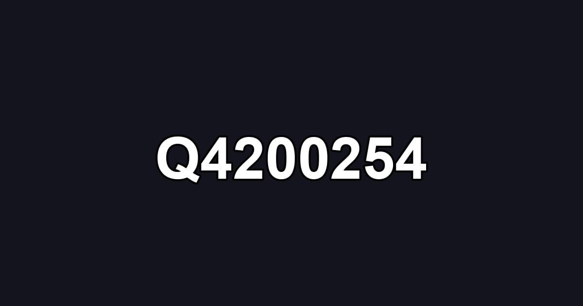 Q4200254