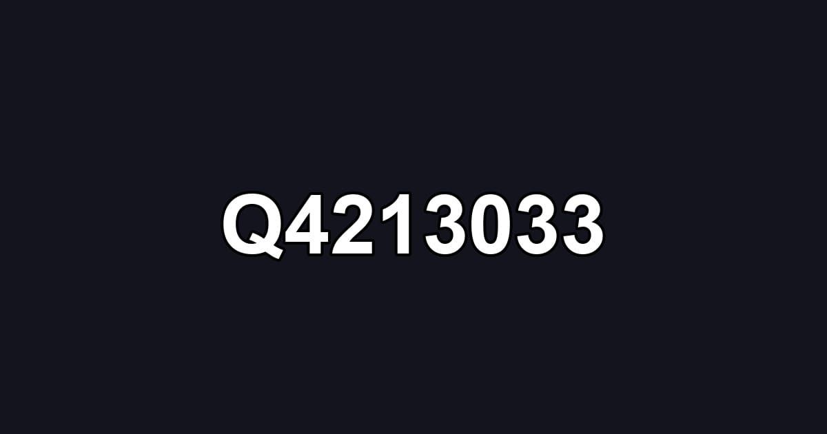 Q4213033