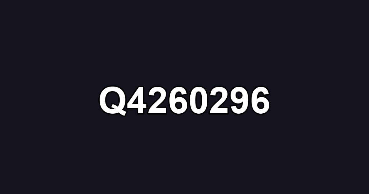 Q4260296