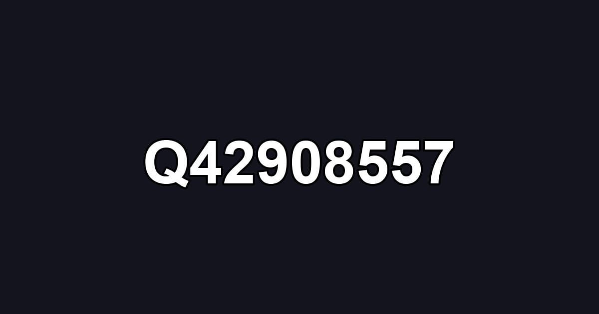 Q42908557
