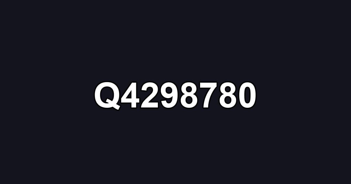 Q4298780