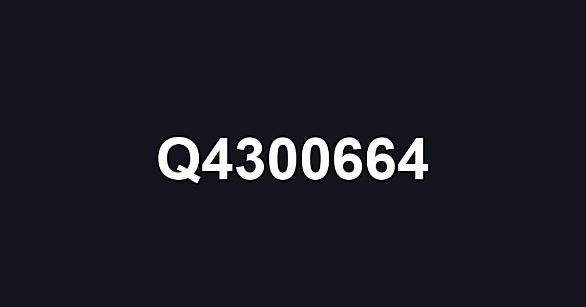 Q4300664